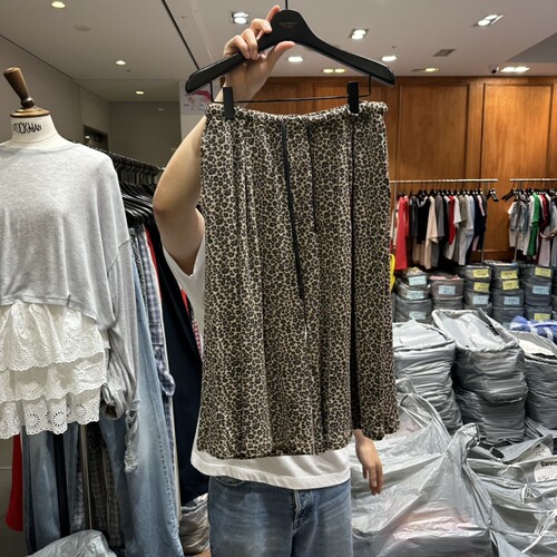 GARMENT㊣东大门代购女士新品真品推荐热卖时尚短裤华夫格豹纹