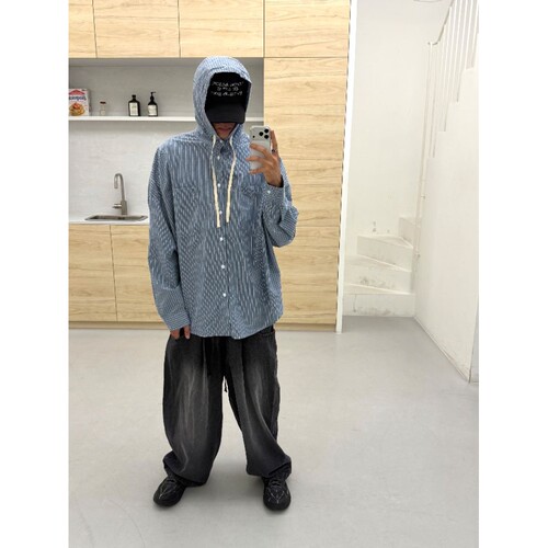 FARMERS MARKET东大门直邮㊣女装26秋季新款休闲衬衫连帽衫