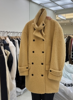 FLAUNT东大门㊣代购女装新款真品推荐25秋冬时尚中长款大衣