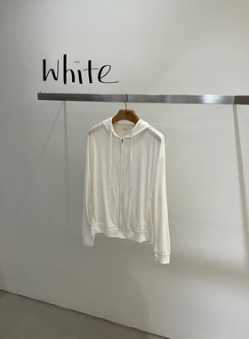TASTE/ONESTASTE韩国代购㊣女士新品休闲卫衣莫代尔连帽衫拉链