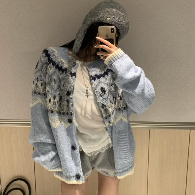 VIRKIN韩国直邮㊣女士新品推荐真品人气热卖休闲时尚针织衫