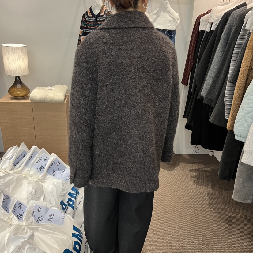 SIHO ARCHIVE东大门㊣实拍女士新品真品时尚25秋冬短款大衣手工