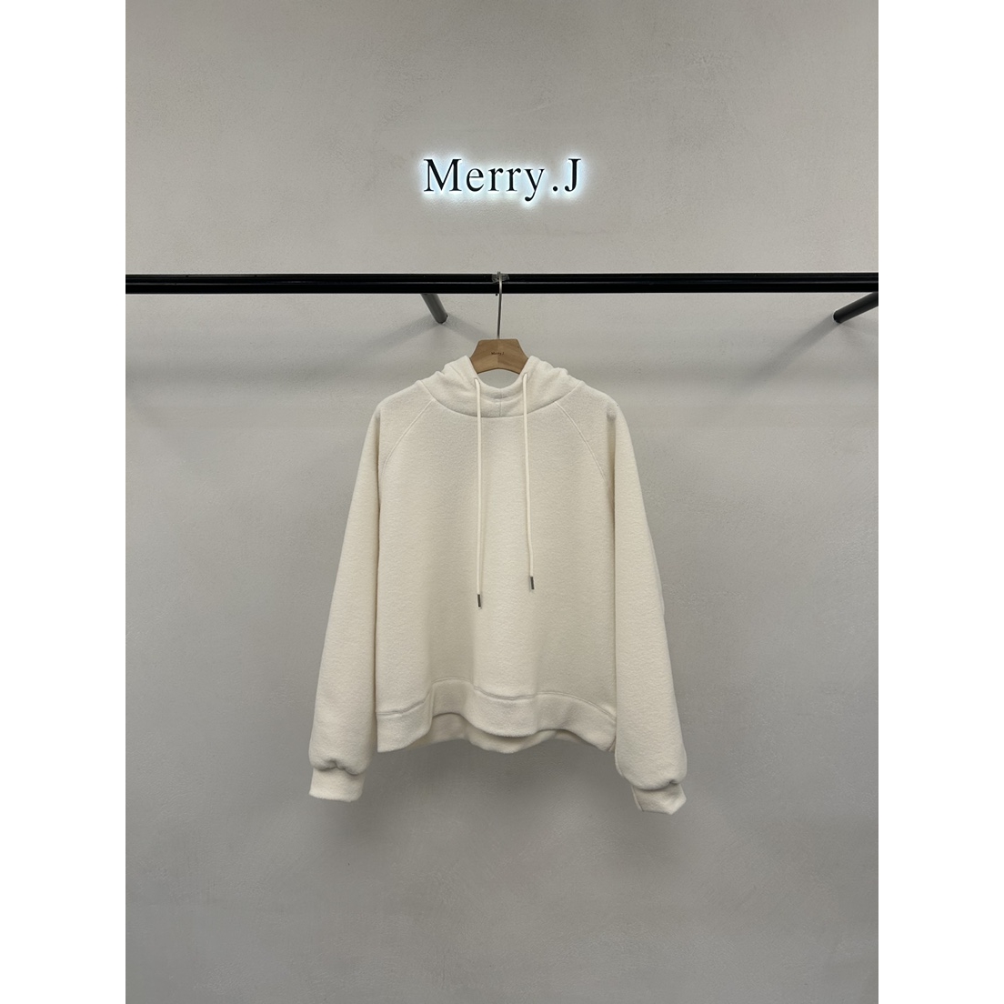 MERRY-J东大门㊣直邮女装新品25秋冬热卖卫衣泰迪熊连帽衫