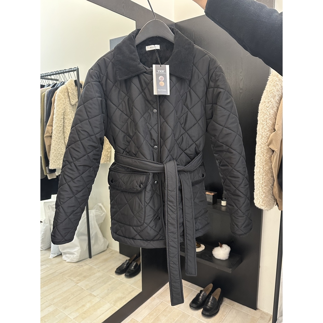 MOANI韩国代购㊣女装新款真品休闲时尚25秋冬热卖推荐夹克夹棉