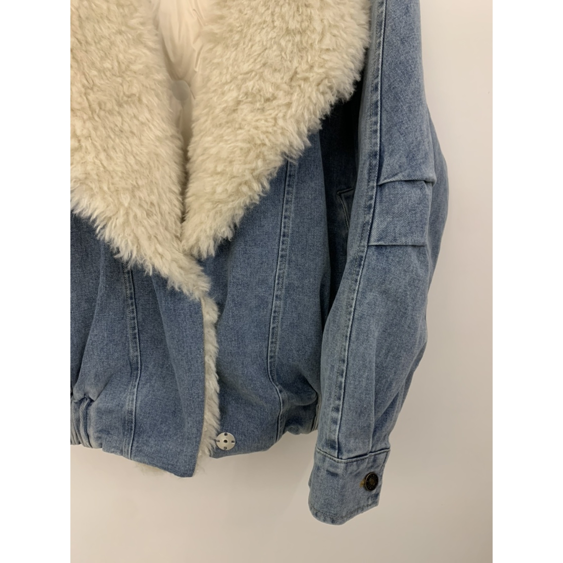 UNDER KEY东大门㊣实拍女装新品热卖短款羽绒服羊毛皮鸭绒