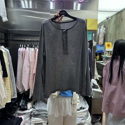 RUNWAY㊣东大门实拍女士新品人气热卖休闲真品26春夏长袖T恤