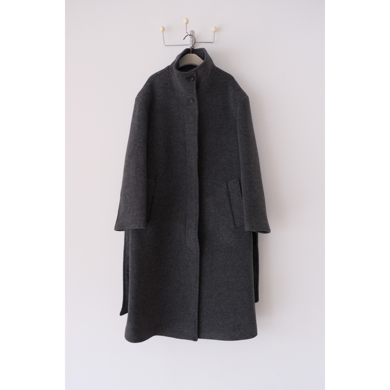 SORBET/flat white韩国代购㊣女装新品热卖中长款大衣奶