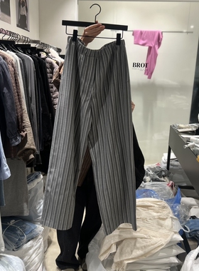 BROT东大门㊣直邮女装新品推荐休闲时尚25秋冬人气休闲裤条纹