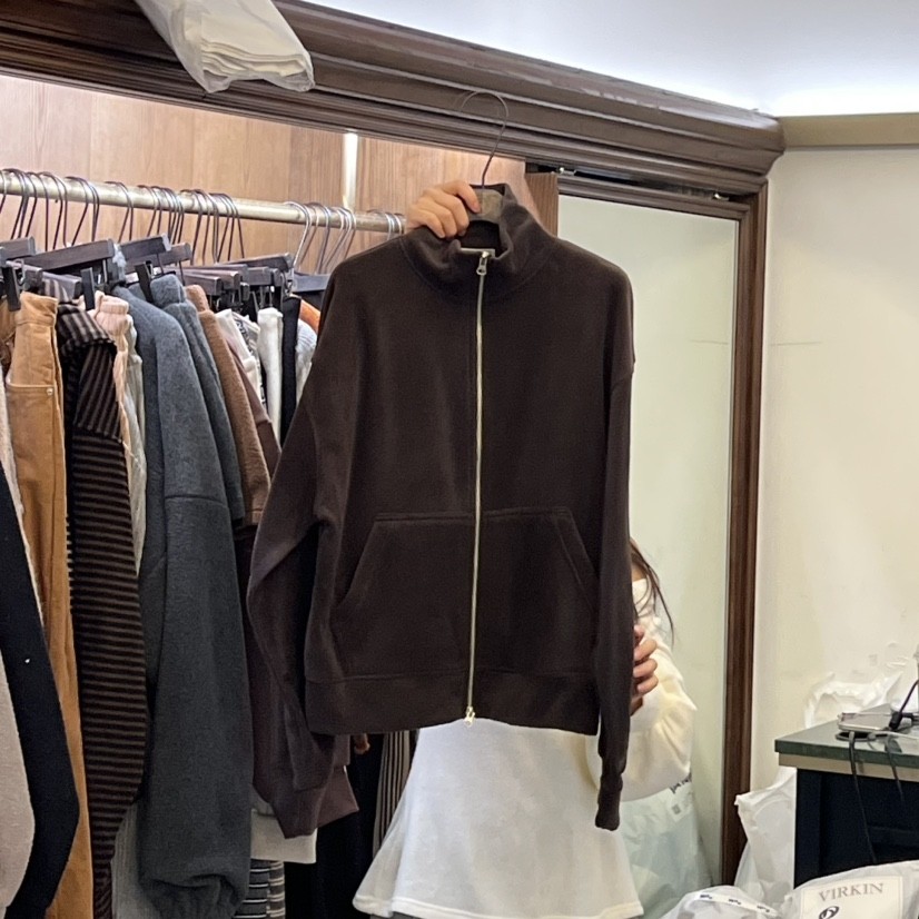 VIRKIN东大门㊣直邮女装新款真品人气推荐25秋冬时尚夹克拉链