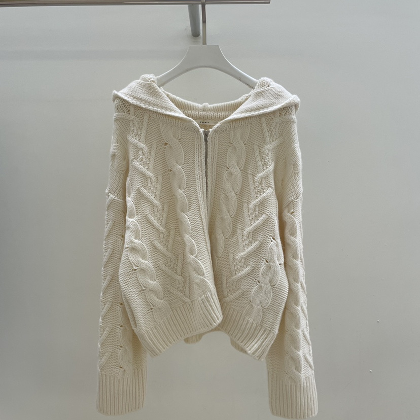 PEBBLE/LAYER东大门㊣直邮女士新品时尚热卖休闲25秋冬毛衣连帽