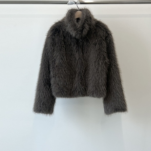 ANOTHER AVENUE东大门㊣实拍女装新款推荐时尚短款大衣貂皮