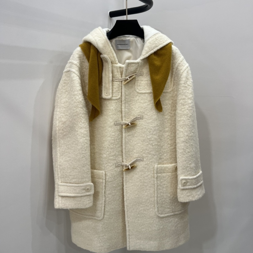 MUSHROOM EFFECT韩国代购㊣女士新款真品中长款大衣不含围巾