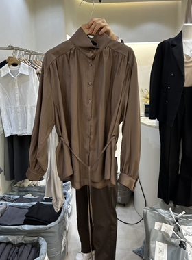 MATIERE东大门直邮㊣女士新款热卖休闲真品时尚26春夏衬衫含腰绳