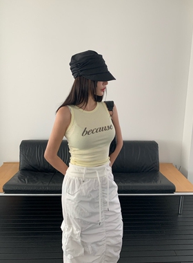 REVE CITE-L㊣韩国东大门直邮女士新款推荐人气吊带背心罗纹
