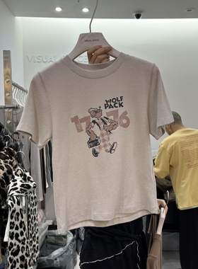 VISUAL SPACE东大门㊣直邮女士新款推荐25秋冬T恤大力水手