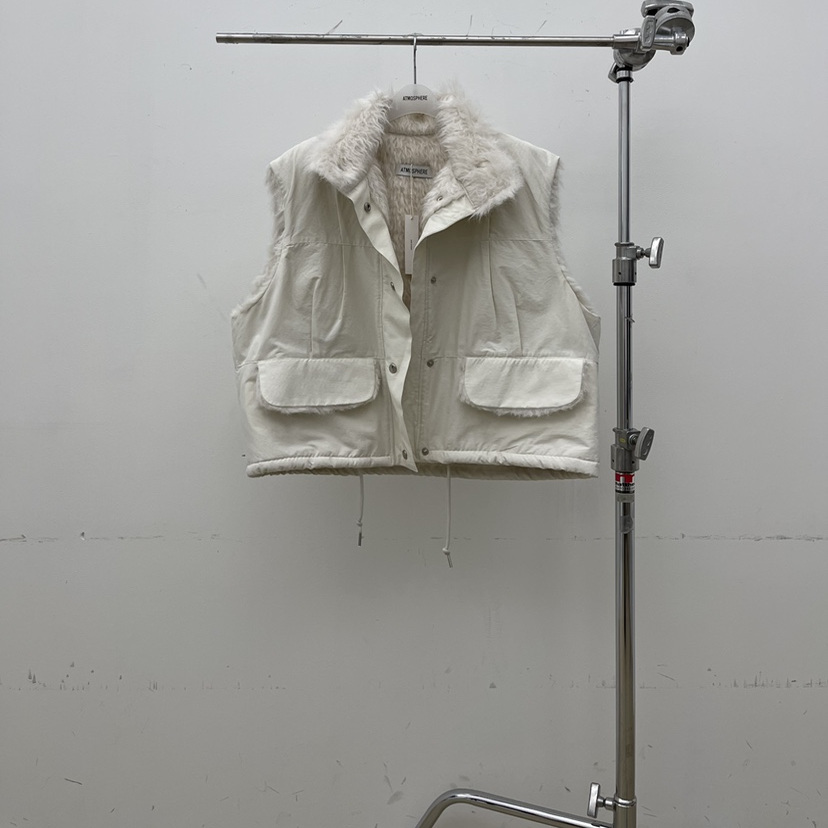 ATMOSPHERE/BLING东大门㊣直邮女装新品人气休闲马甲工装羊毛