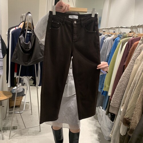 SSENIQUE韩国代购㊣女装26秋冬新款休闲休闲裤拉绒修身磨毛