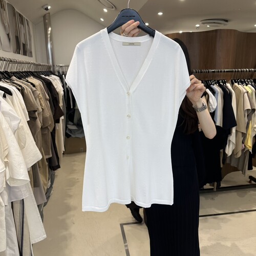 LE EDITION/LEBOENE韩国直邮㊣女装新品26春夏针织衫V领开衫镂