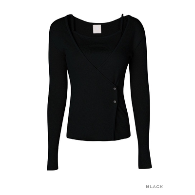 GLOW AND NYMPH韩国代购㊣女士新款26春夏针织衫羊毛衫双层开襟