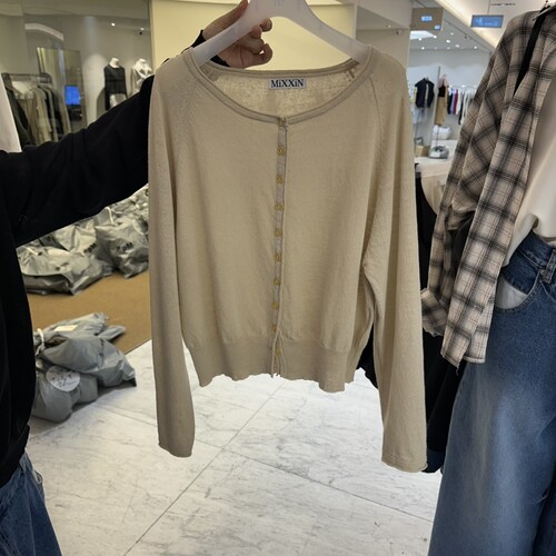 MIXXIN韩国代购㊣女士新品人气推荐时尚热卖休闲针织衫亚麻布