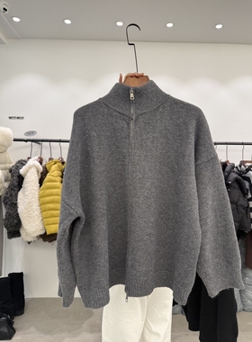 WATER MELON东大门㊣直邮女士新款休闲时尚热卖针织衫拉链