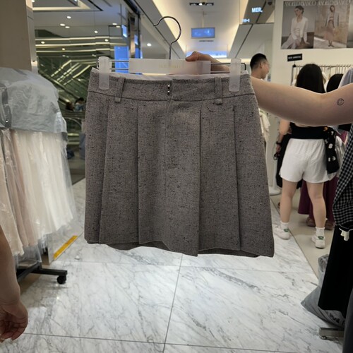 MER/ANGELO BIANCO韩国直邮㊣女装新品真品时尚人气短裙褶皱