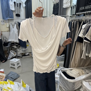 BILLION-L㊣韩国直邮实拍女士新品推荐人气26春夏T恤假两件
