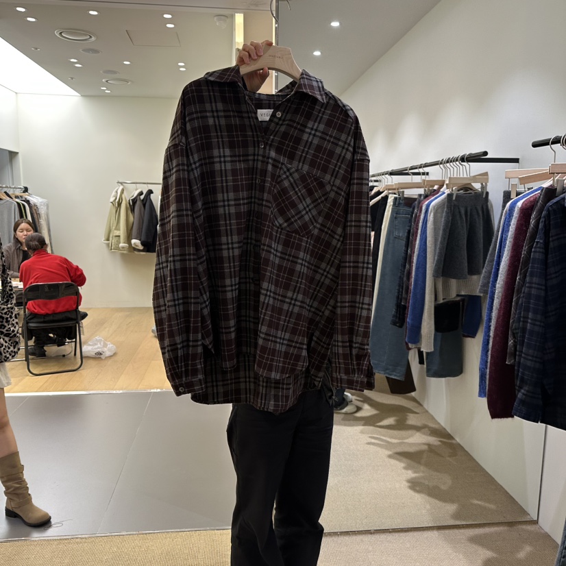 VEGETABLE东大门㊣实拍女士新款真品时尚热卖休闲人气25秋冬衬衫