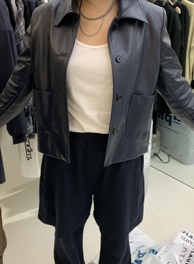 FLAUNT东大门㊣实拍女装新款推荐人气休闲热卖25秋冬夹克短款