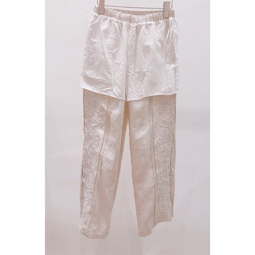 AWESOME-P㊣韩国直邮实拍女士新款人气休闲热卖26春夏套装亚麻