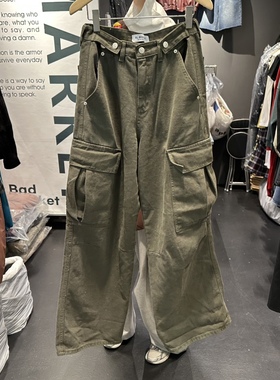 EL BOSQUE东大门㊣直邮女装新品推荐时尚热卖休闲裤口袋纽扣