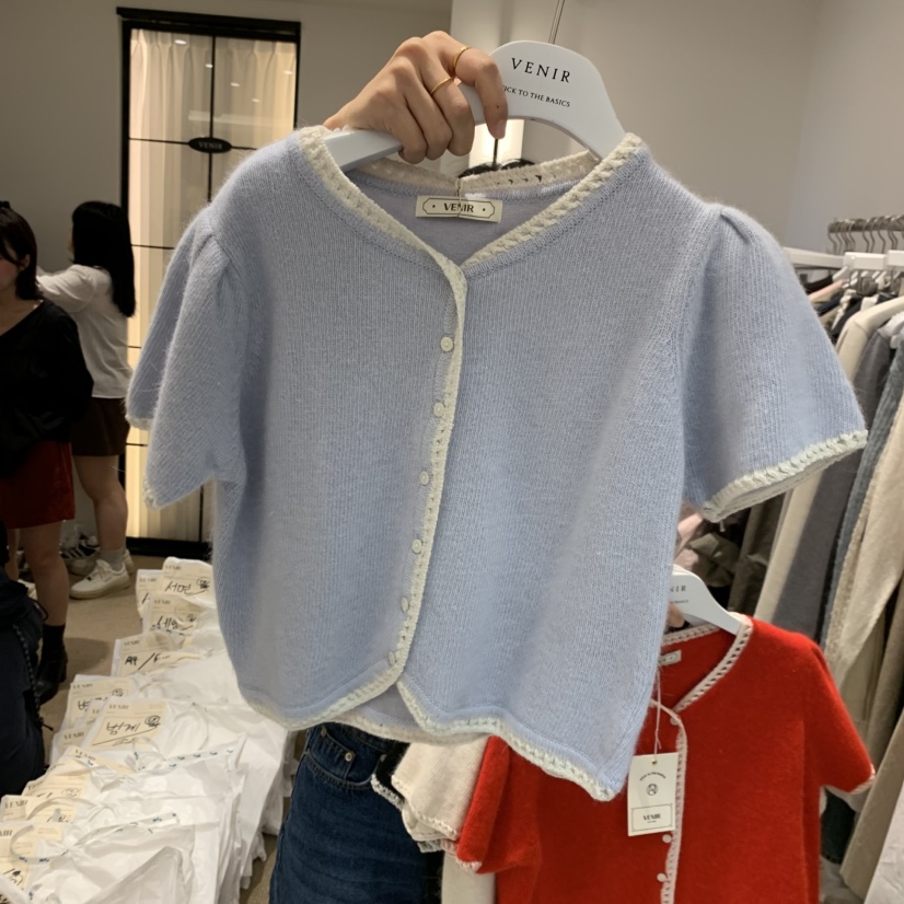VENIR-a韩国直邮㊣女士新款推荐真品休闲热卖针织衫安哥拉