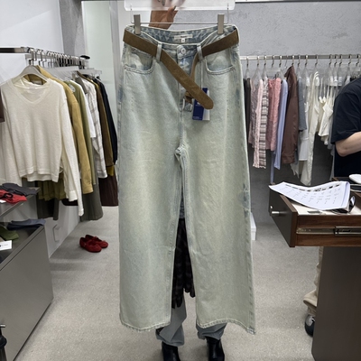 WEARABLE韩国直邮㊣女装26秋季新款推荐休闲牛仔裤不含腰带