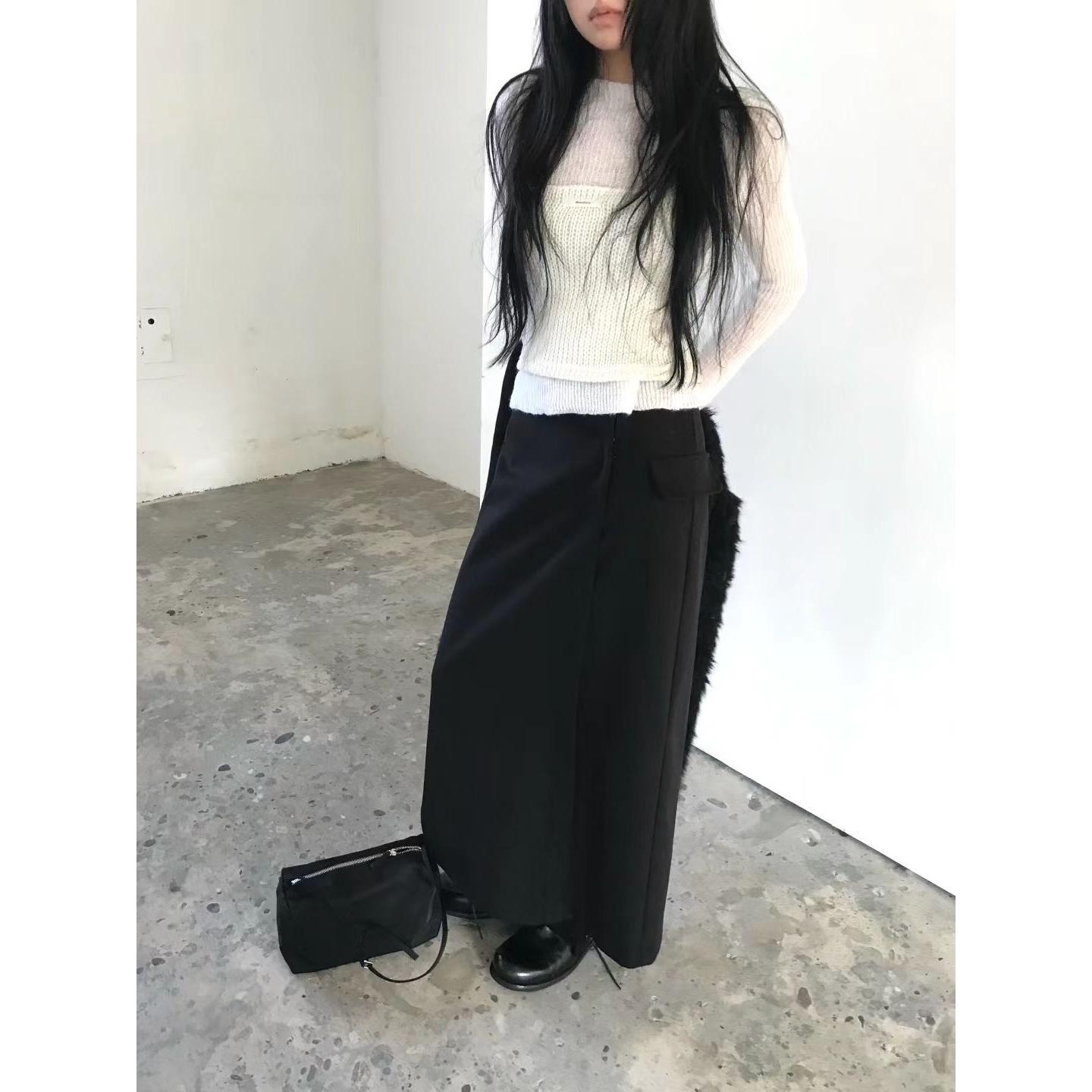 AVANDACE韩国代购㊣女装新款热卖休闲25秋冬推荐真品人气长裙