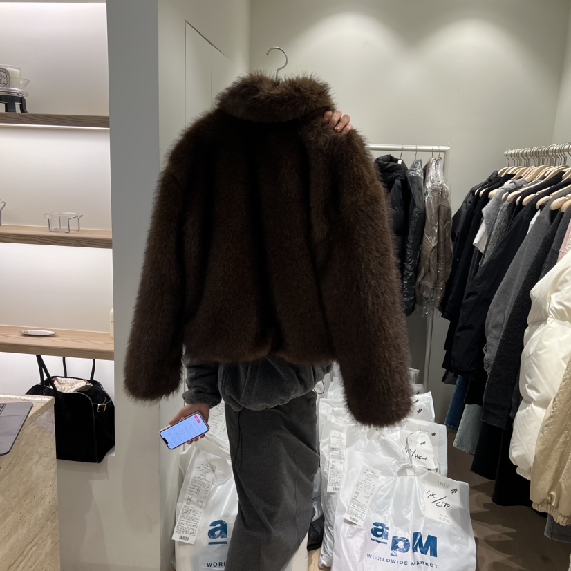 LIFFEY韩国直邮㊣女士新品25秋冬人气休闲真品短款大衣皮草