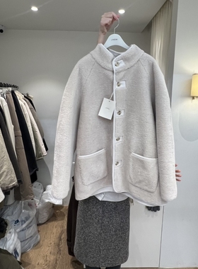 JINSIM东大门㊣实拍女士新款人气时尚热卖25秋冬短款大衣羊毛