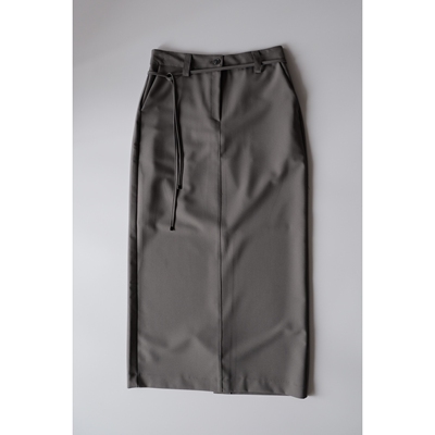 SORBET/FLAT WHITE韩国直邮㊣女装新款25秋冬休闲长裙含腰绳