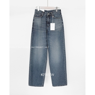 PROJECTSALT东大门㊣代购女士新品人气真品热卖休闲25秋冬牛仔裤