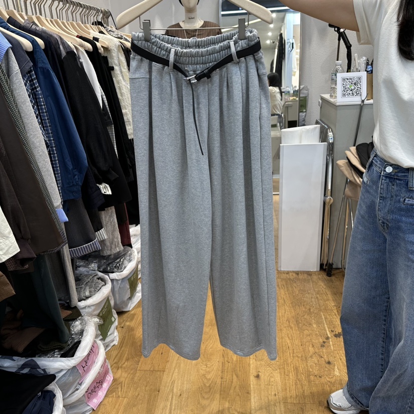 THE MOST韩国代购㊣女装新品时尚推荐休闲真品休闲裤不含腰带