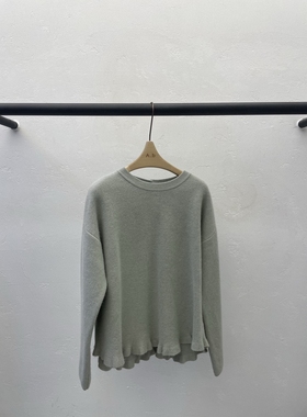 A.b/AUTUMN BEIGE韩国代购㊣女士新品推荐休闲热卖毛衣褶裥