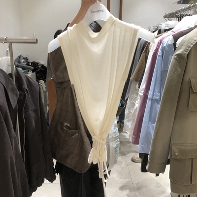 TEMPTING东大门㊣实拍女士新款休闲25秋冬时尚人气吊带背心