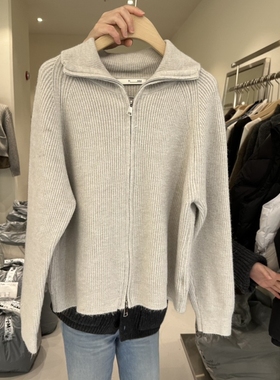 PLAMM东大门㊣直邮女装新款推荐休闲真品25秋冬人气针织衫拉链