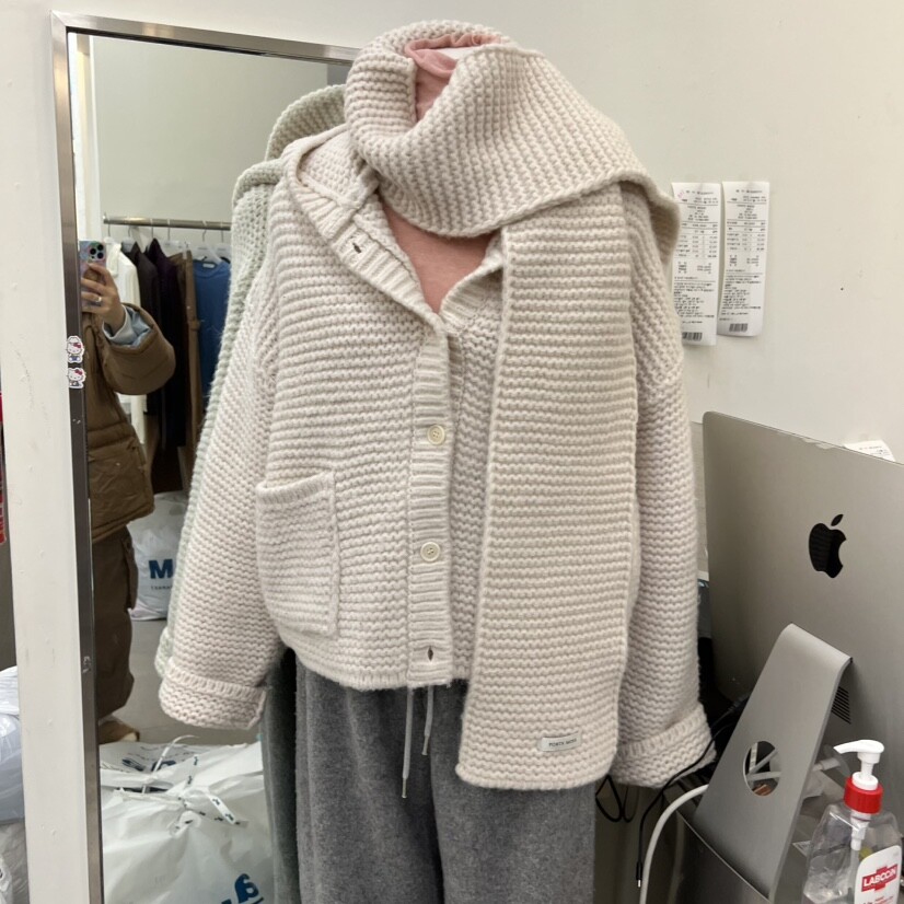 RECOVER/MOMENT东大门㊣代购女士新品真品25秋冬毛衣不含围巾