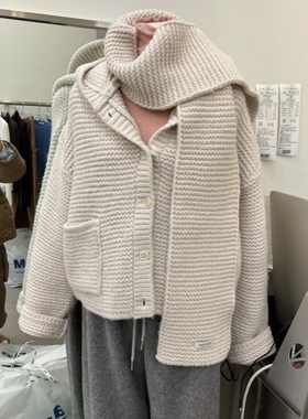 RECOVER/MOMENT东大门㊣代购女士新品真品25秋冬毛衣不含围巾