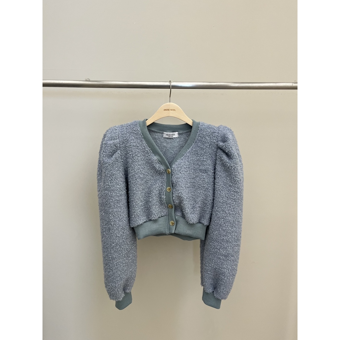 AMUSE SEOUL东大门㊣实拍女士新款时尚热卖休闲针织衫开衫