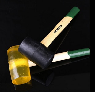 安装锤 白色橡胶锤橡皮锤子皮榔头瓷砖安装工具300 500 750g1000g