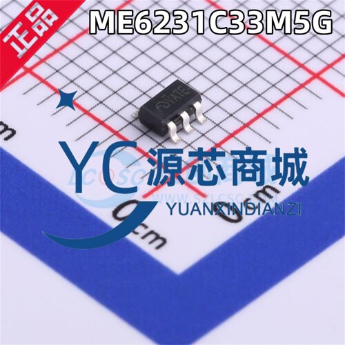 微盟 ME6231C33M5G 封装SOT23-5 全新500mA 固定线性稳压器芯片