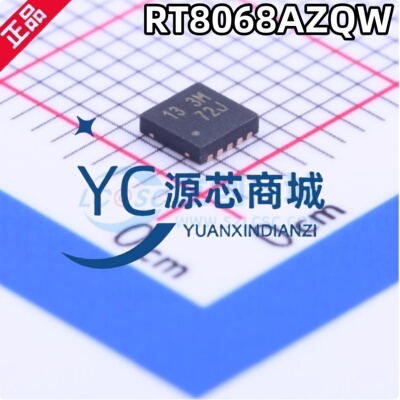 原装正品 RT8068AZQW 封装WDFN10 丝印 13=** 同步降压DC电源芯片