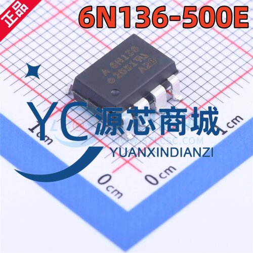 原装正品 6N136-500E A6N136 贴片SMD-8P 晶体管逻辑输出光耦芯片