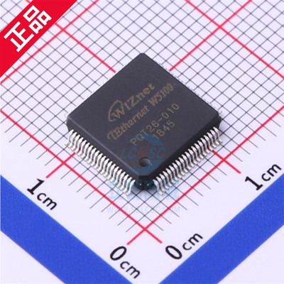 WIZNET/微知纳特 W5100 封装LQFP-80 全新高性能以太网控制器芯片